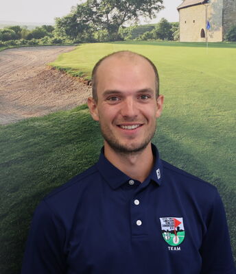 Golflehrer Sam Aaron Uebele